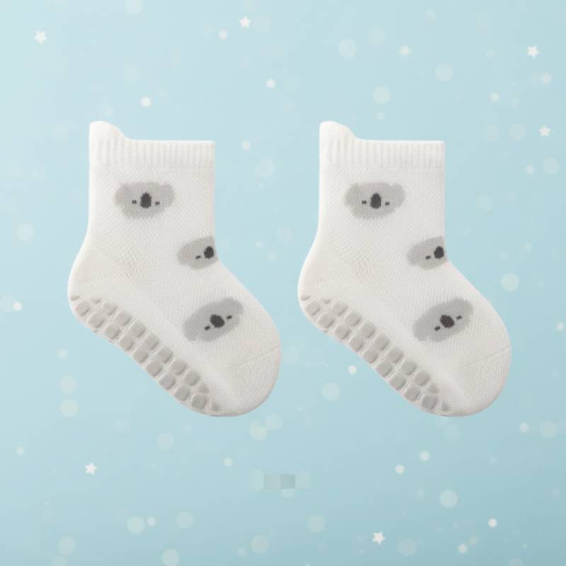 Soft Grip Socks – Bløde og praktiske – skridsikre babysokker Koala / 14 (3–5 år) | Pädagogisches Holzspielzeug von Mein Kleines Baby
