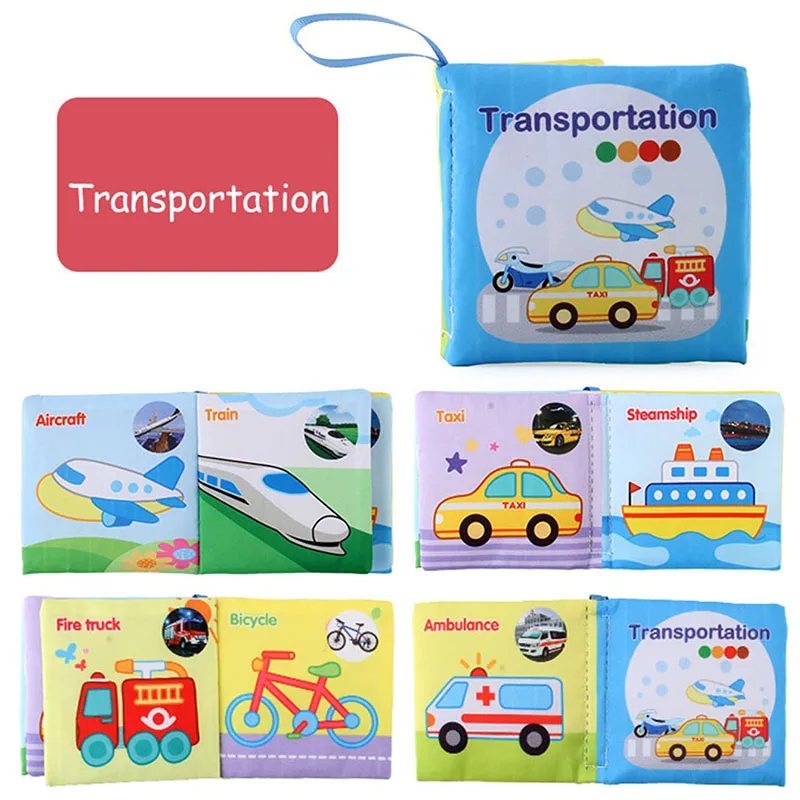 Soft Tail Book™ – Weicher Schweif Spaß – Sensorisches Tier-Babybuch Fahrzeuge | Pädagogisches Holzspielzeug von Mein Kleines Baby