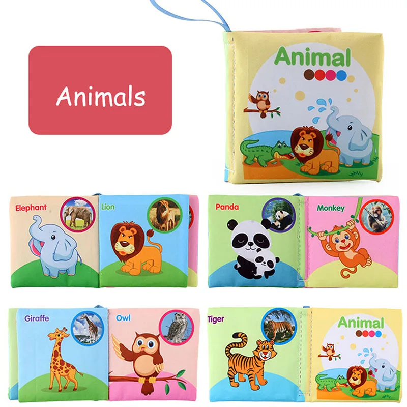 Soft Tail Book™ – Weicher Schweif Spaß – Sensorisches Tier-Babybuch Tierwelt | Pädagogisches Holzspielzeug von Mein Kleines Baby