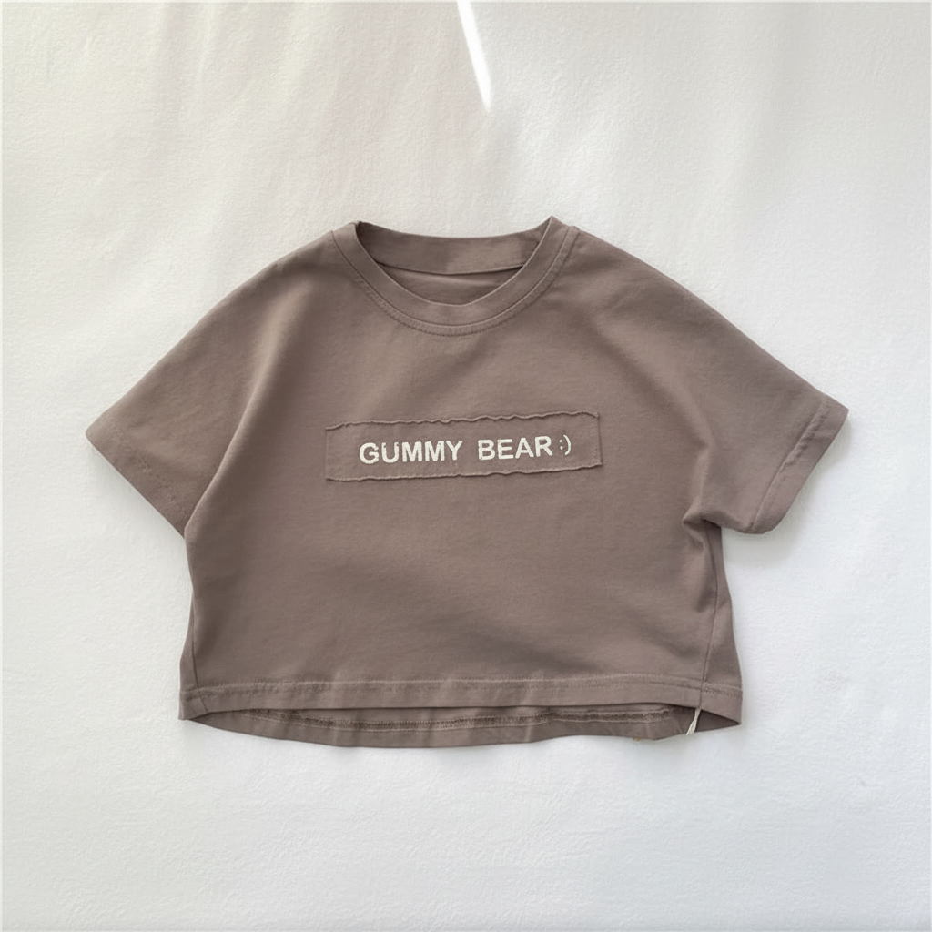 SoftMate – Schlicht & stilvoll – Kurzarm-Shirt für Jungen Kaffee / 90 (1–2 Jahre) | Pädagogisches Holzspielzeug von Mein Kleines Baby