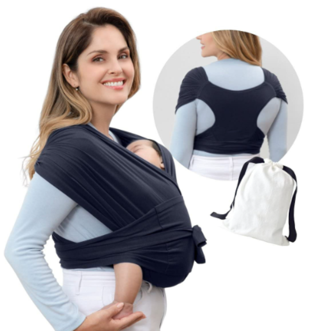 SoftNest - Bequem, atmungsaktiv und sicher– ergonomische Babytrage Schwarz | Pädagogisches Holzspielzeug von Mein Kleines Baby