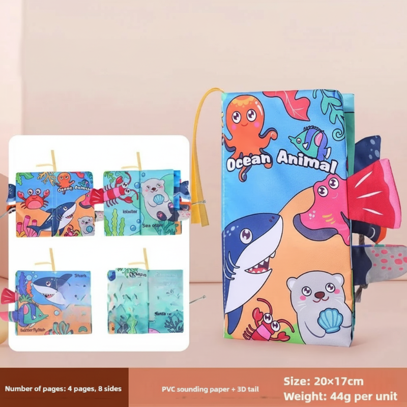 SoftTails– Farbenfroh&sensorisch– Baby-Wackelbuch Neuer Ozean | Pädagogisches Holzspielzeug SoftTails– Farbenfroh&sensorisch– Baby-Wackelbuch Neuer Ozean | Pädagogisches Holzspielzeug von Mein Kleines Baby