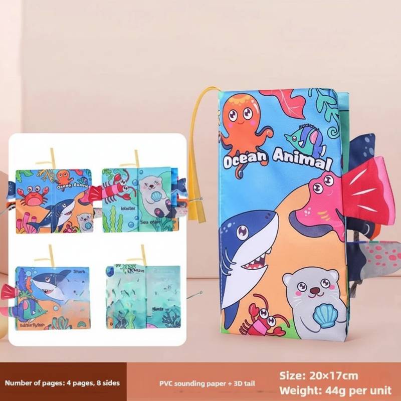 SoftTails– Farbenfroh&sensorisch– Baby-Wackelbuch Neuer Ozean | Pädagogisches Holzspielzeug SoftTails– Farbenfroh&sensorisch– Baby-Wackelbuch Neuer Ozean | Pädagogisches Holzspielzeug von Mein Kleines Baby