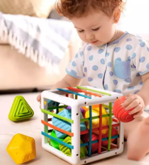 Sorting Cube™ - Sortierwürfel - Lernwürfel | Pädagogisches Holzspielzeug von Mein Kleines Baby