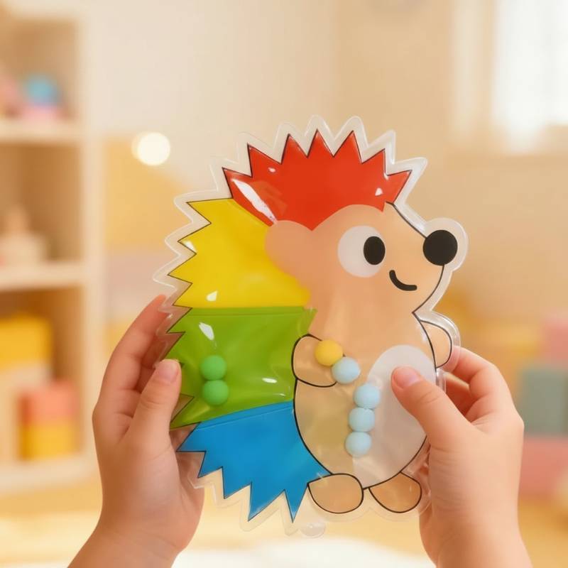Squishy Bead Maze – Sensorisch & entspannend – Fidget-Spielzeug Igel | Pädagogisches Holzspielzeug von Mein Kleines Baby