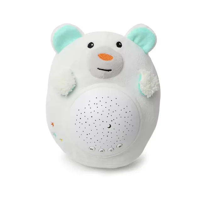 StarPlush– Weich&beruhigend– Kuscheltier mit Nachtlichtprojektor Hamster | Pädagogisches Holzspielzeug von Mein Kleines Baby