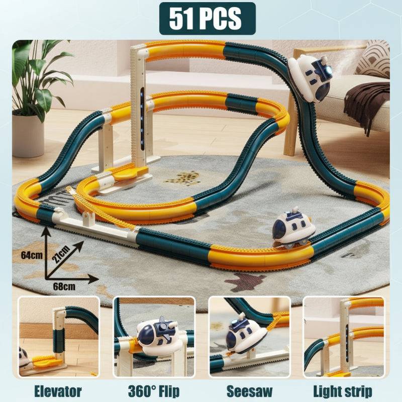 SteamTrack – Interaktiv & Cool – 360°-Dampflokbahn 51 Teile | Pädagogisches Holzspielzeug SteamTrack – Interaktiv & Cool – 360°-Dampflokbahn 51 Teile | Pädagogisches Holzspielzeug von Mein Kleines Baby