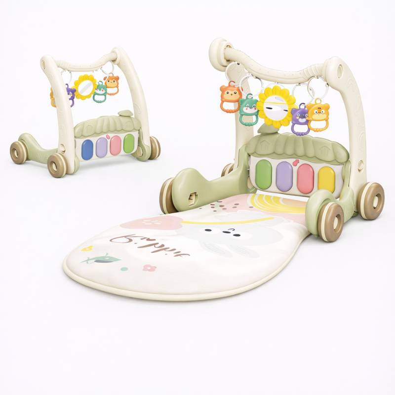 Step & Play – Interaktiv & Sicher – 3-in-1-Lauflernhilfe & Baby-Fitnessstudio Dach – Grün | Pädagogisches Holzspielzeug Step & Play – Interaktiv & Sicher – 3-in-1-Lauflernhilfe & Baby-Fitnessstudio Dach – Grün | Pädagogisches Holzspielzeug von Mein Kleines Baby