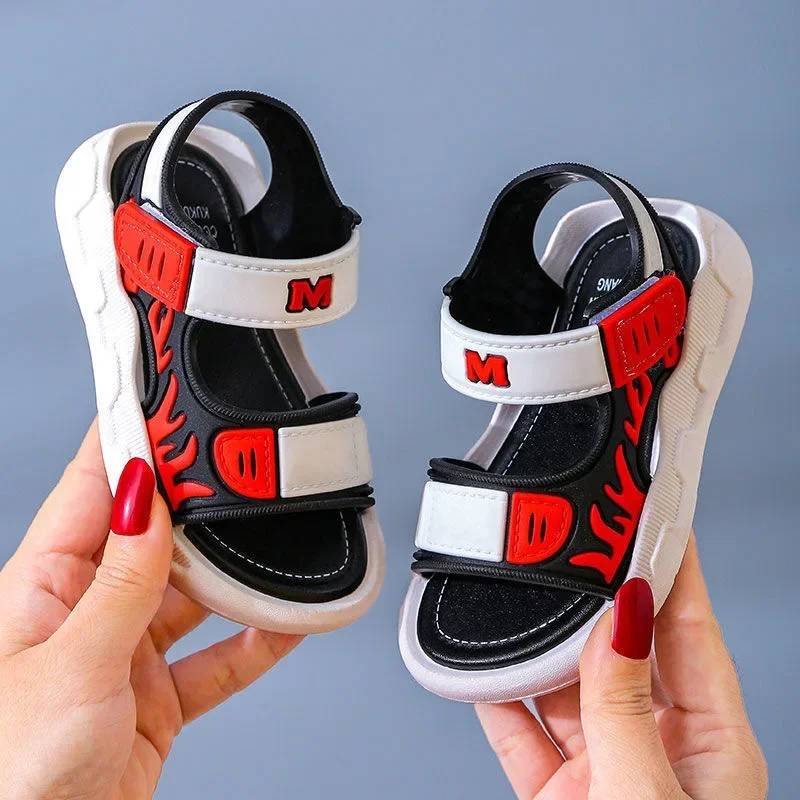 Summer Soft Sole – Komfort & Rutschfestigkeit – Kindersandalen Röd eld / 21 (2–3 Jahre 13.5 cm) | Pädagogisches Holzspielzeug von Mein Kleines Baby