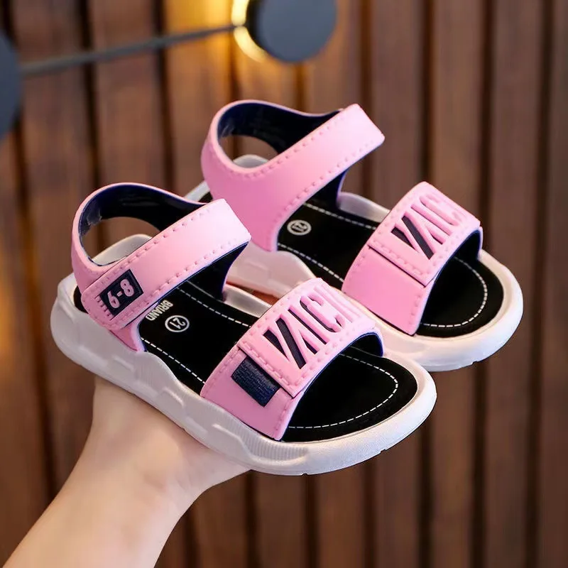 Summer Soft Sole – Komfort & Rutschfestigkeit – Kindersandalen Rosa / 31 (6–7 Jahre 18.5 cm) | Pädagogisches Holzspielzeug von Mein Kleines Baby