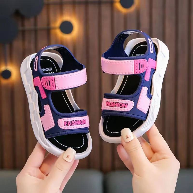 Summer Soft Sole – Komfort & skridsikkerhed – Børnesandaler Lyserød-blå / 24 (3–4 år 15 cm) | Pädagogisches Holzspielzeug von Mein Kleines Baby