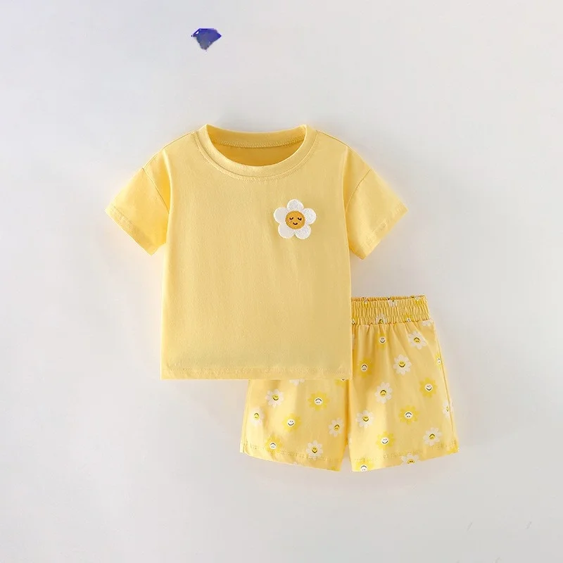 SunnyBloom– Sommer&Niedlich– Passendes Sommerset Gelbe Blume / 120 (4-5 Jahre) | Pädagogisches Holzspielzeug von Mein Kleines Baby