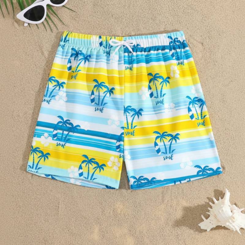 SunnySplash – Let og behagelig – Badeshorts til drenge Surfing / 160 (5–6 år) | Pädagogisches Holzspielzeug von Mein Kleines Baby