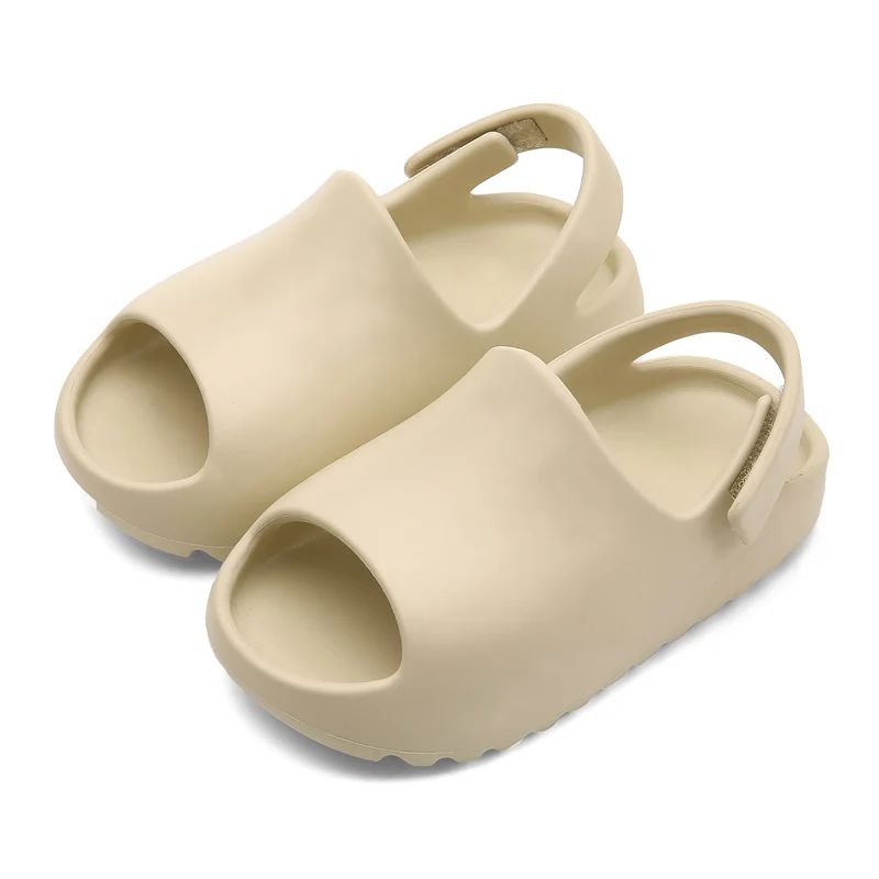 SunnySteps Kids– Komfort und Freiheit – Kinder-Sandalen-Hausschuhe Beige / 34–36 (7–8 Jahre) | Pädagogisches Holzspielzeug von Mein Kleines Baby