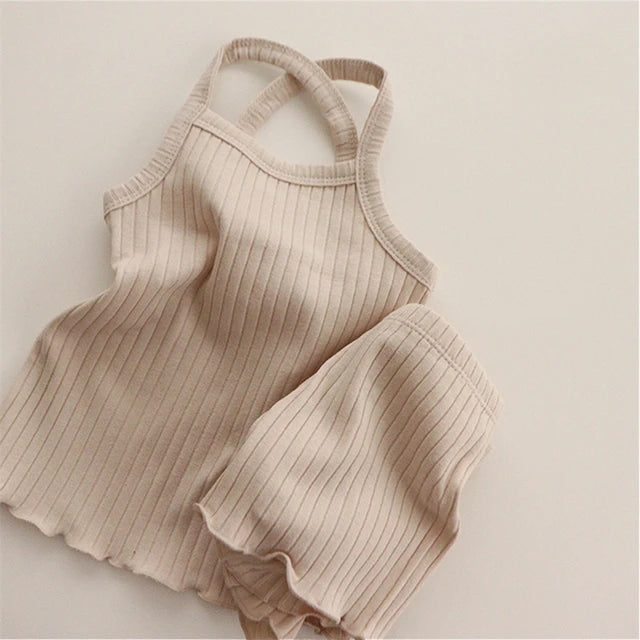 Sweet Dreams™ - Komfortabler Nachtschlaf - Kinder-Pyjama-Set Dunkelbeige / 73 (6-12 Monate) | Pädagogisches Holzspielzeug von Mein Kleines Baby