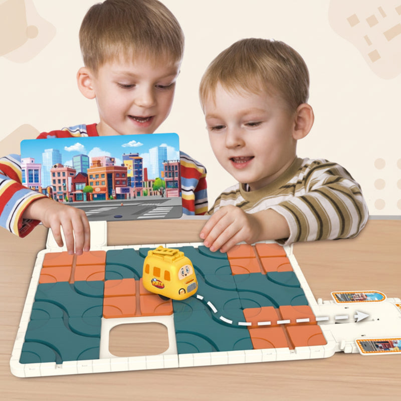 ThinkFun– Logisches Denken&Konzentration– Zug-Puzzlespiel | Pädagogisches Holzspielzeug von Mein Kleines Baby