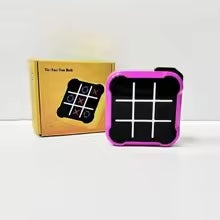 Tic Tac Toe Game™ - Stärkung des Gedächtnisses und der Problemlösungskompetenz - Elektronisch Boter-Kaas&Eieren Lila | Pädagogisches Holzspielzeug von Mein Kleines Baby
