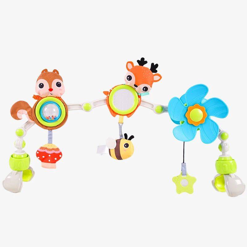 Tiny Tunes– Musikalisch&beweglich– Kinderwagen-Spannvorrichtung für Kinderwagen Hirsche | Pädagogisches Holzspielzeug von Mein Kleines Baby