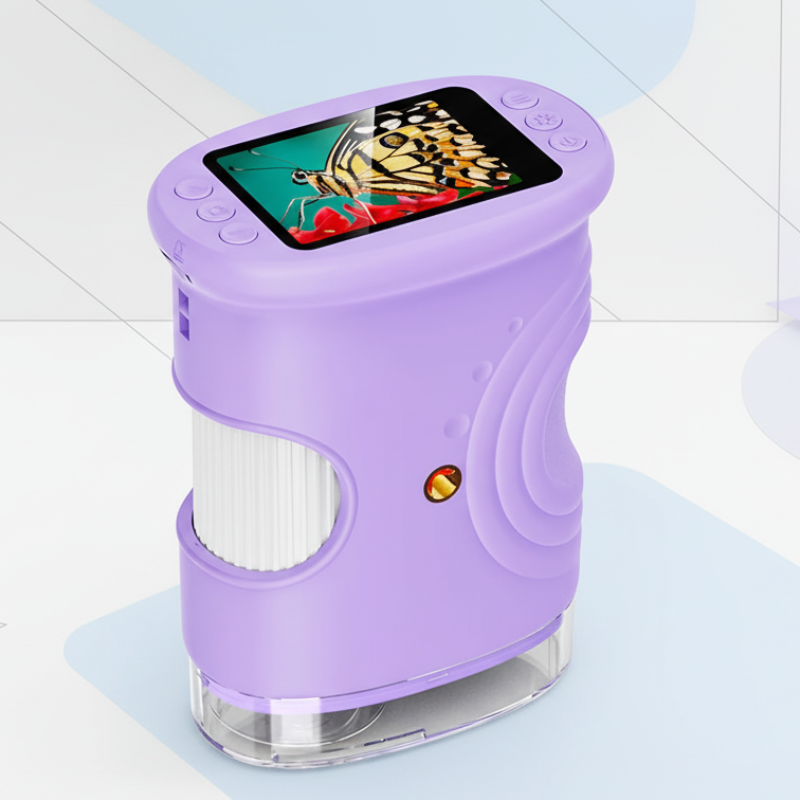 TinyExplorer – Intelligent & interaktiv – Handheld-Mikroskop Violett | Pädagogisches Holzspielzeug TinyExplorer – Intelligent & interaktiv – Handheld-Mikroskop Violett | Pädagogisches Holzspielzeug von Mein Kleines Baby