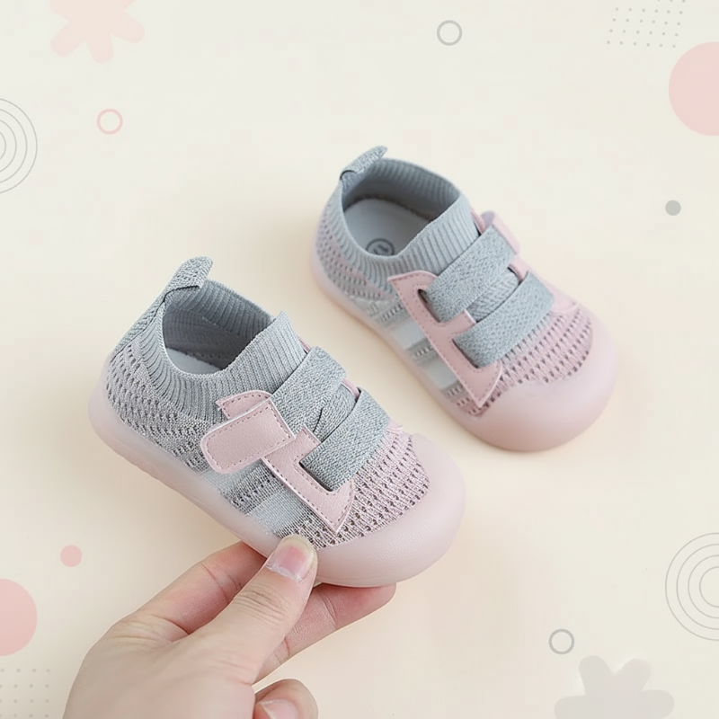TinyRunner– Sportlich&atmungsaktiv - Mesh-Babyschuhe mit weicher Sohle Rosa / 31 (6 Jahre) | Pädagogisches Holzspielzeug von Mein Kleines Baby