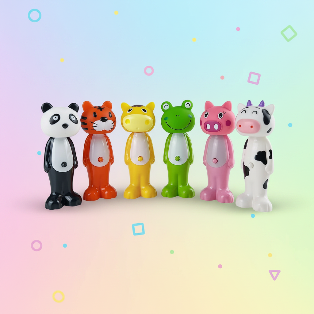 TinyTeeth – Verspielt & niedlich – Kinderzahnbürste in Tierform | Pädagogisches Holzspielzeug von Mein Kleines Baby