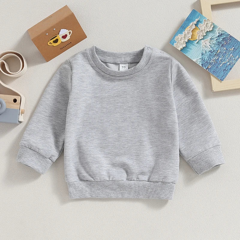 TinyTrend– Cool&bequem– Pullover für Jungen&Mädchen Grau / 120 (2–3 Jahre) | Pädagogisches Holzspielzeug von Mein Kleines Baby