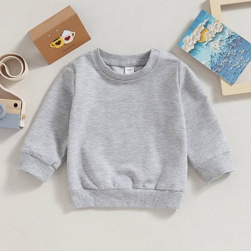 TinyTrend– Cool&bequem– Pullover für Jungen&Mädchen Grau / 120 (2–3 Jahre) | Pädagogisches Holzspielzeug von Mein Kleines Baby