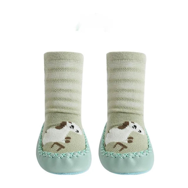Toddler Non-slip Socks™ -  Steps in Style - Baby Socken Pony / L (18-24 Monate) | Pädagogisches Holzspielzeug von Mein Kleines Baby