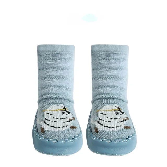 Toddler Non-slip Socks™ -  Steps in Style - Baby Socken Tiger / L (18-24 Monate) | Pädagogisches Holzspielzeug von Mein Kleines Baby