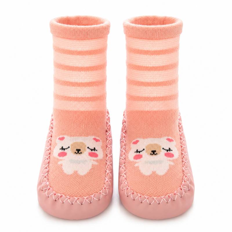 Toddler Non-slip Socks™ -  Steps in Style - Babystrømper Bjørn / M (6-18 måneder) | Pädagogisches Holzspielzeug von Mein Kleines Baby
