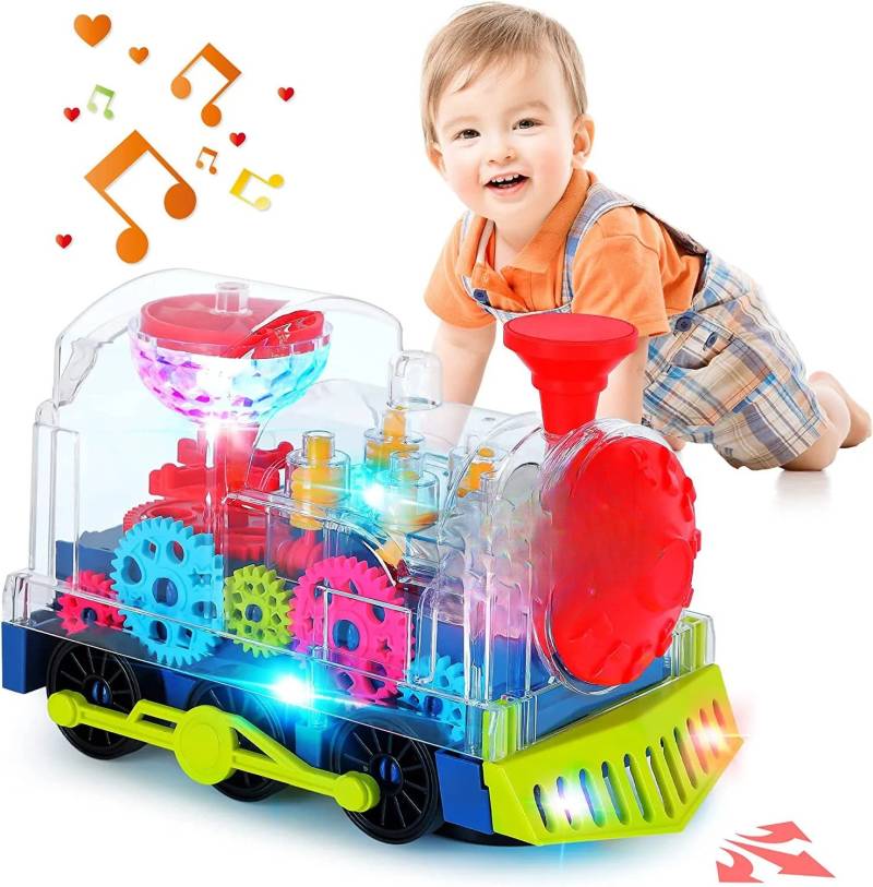 Train light™ - Fantastisch lehrreich - Lichtshow Zug | Pädagogisches Holzspielzeug von Mein Kleines Baby