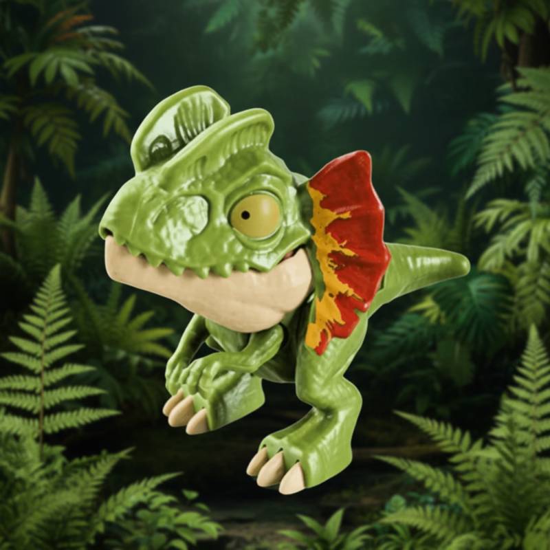 Transforming Dinosaur Toy– Interaktiv&Cool– Dinosaurier-Ei-Spielzeug Dilophosaurus | Pädagogisches Holzspielzeug von Mein Kleines Baby