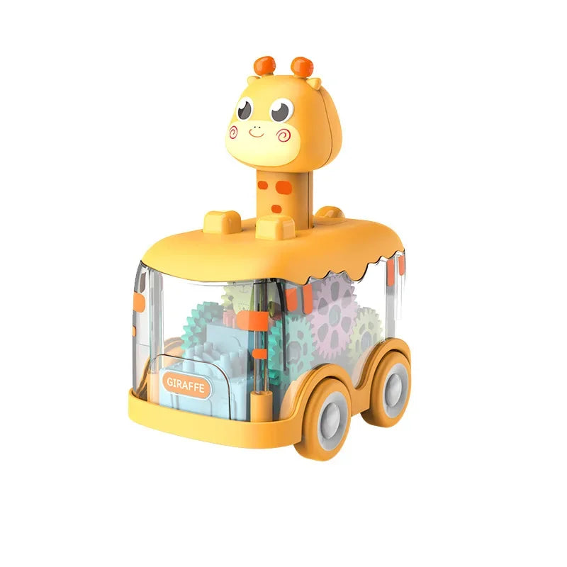 Transparant Car™ - Transparent Turbo - Spielzeugauto Hirsche | Pädagogisches Holzspielzeug von Mein Kleines Baby