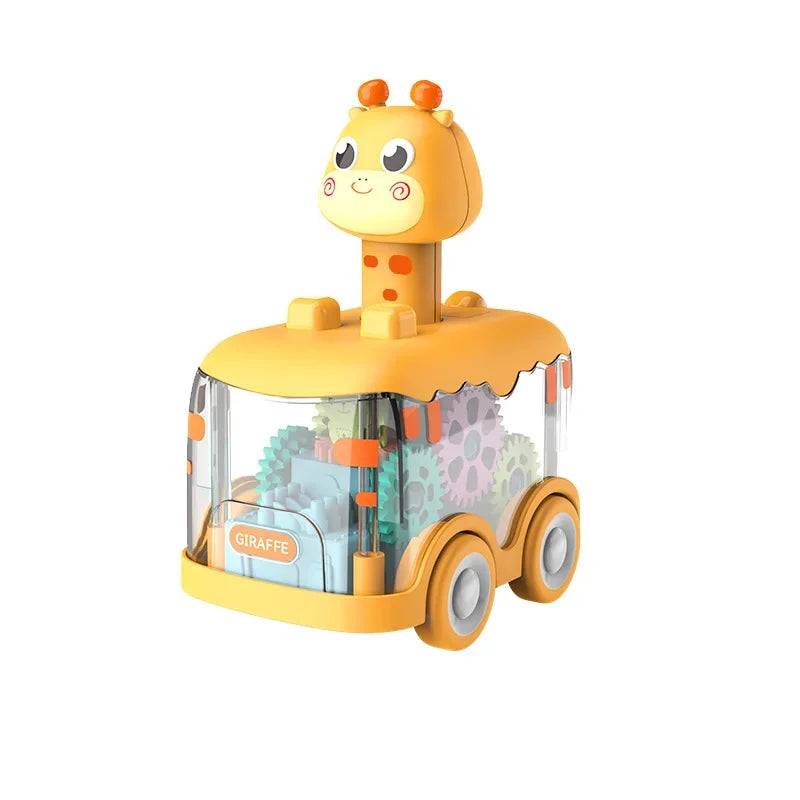 Transparant Car™ - Transparent Turbo - Spielzeugauto Hirsche | Pädagogisches Holzspielzeug von Mein Kleines Baby