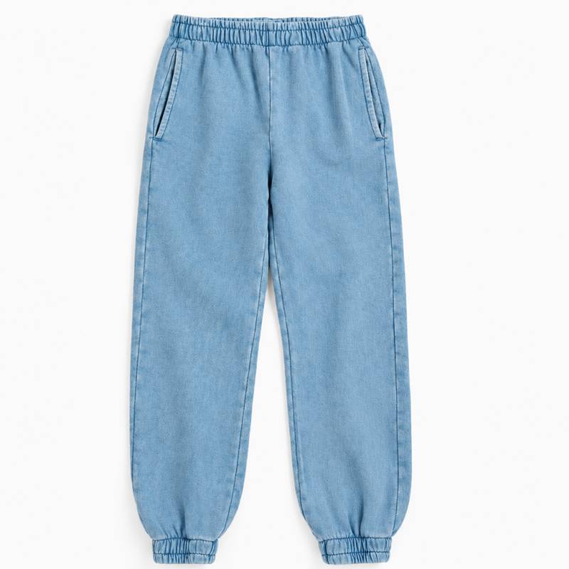 TrendStyle – Trendig & bequem – Kinderhose im Jogging-Denim-Stil Jogginghose Blau / 120 (5–6 Jahre) | Pädagogisches Holzspielzeug von Mein Kleines Baby