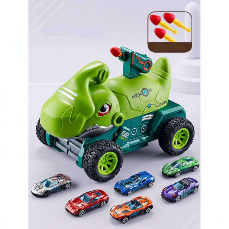 TurboRex – Eventyrlig og interaktiv – Dinosaurus legetøjsbil Grøn - 6 Bil / 6 biler | Pädagogisches Holzspielzeug TurboRex – Eventyrlig og interaktiv – Dinosaurus legetøjsbil Grøn - 6 Bil / 6 biler | Pädagogisches Holzspielzeug von Mein Kleines Baby