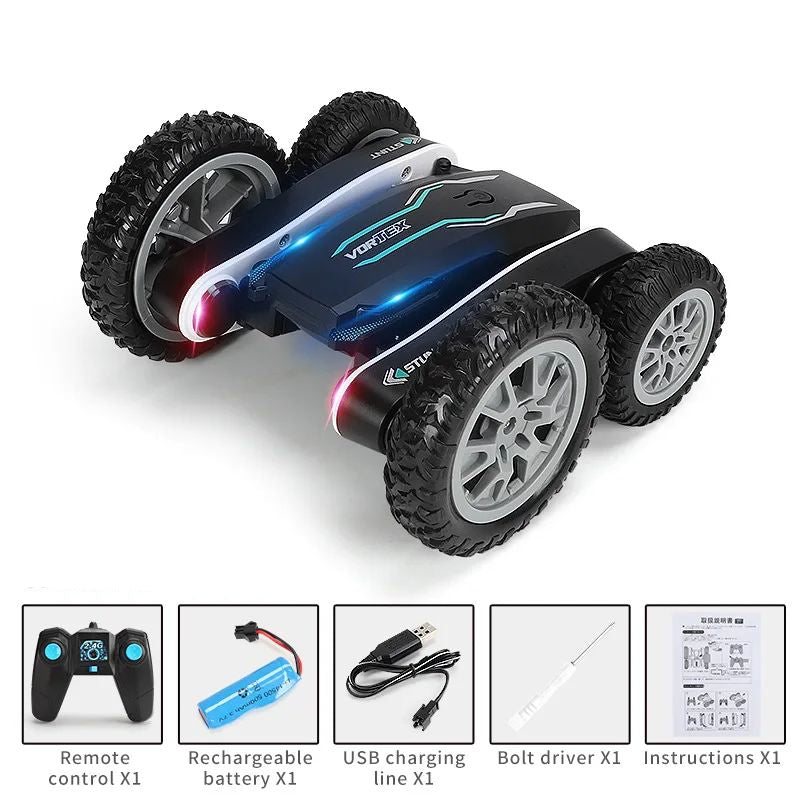 Twirl Beast– 360° Verrücktheit – RC Auto Schwarz | Pädagogisches Holzspielzeug von Mein Kleines Baby