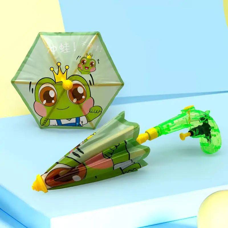 Umbrella Blaster - Sommer&Spaß – Wasserpistole Regenschirm Frosch | Pädagogisches Holzspielzeug von Mein Kleines Baby