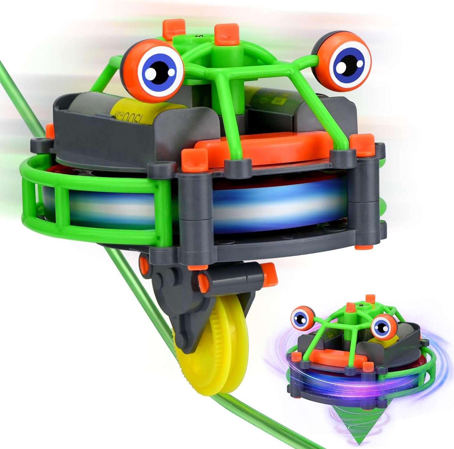 Unicycle Robot™ - Balancierspaß - Roboterspielzeug Grün | Pädagogisches Holzspielzeug von Mein Kleines Baby