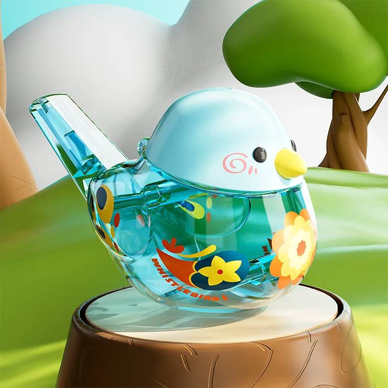 Water Bird Whistle™ – Pfeifen wie ein Vogel! - Vogel pfeifen Spielzeug Blau | Pädagogisches Holzspielzeug von Mein Kleines Baby