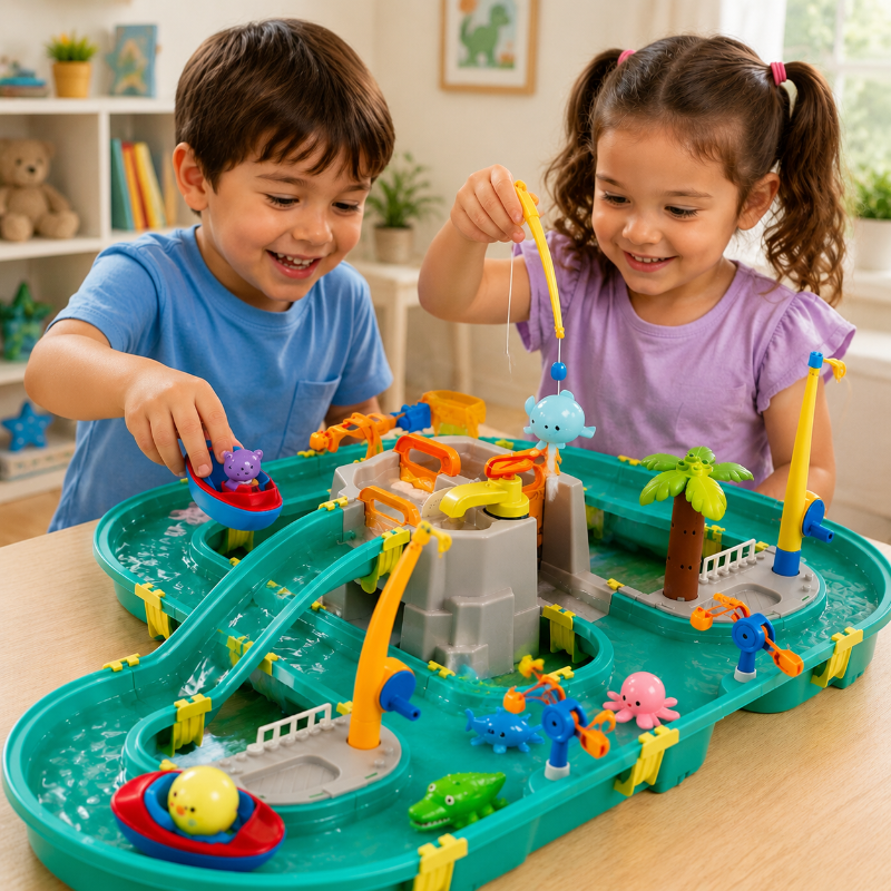 WaterAdventure – Farbenfroh & spielerisch – Wasserspielset für Kinder | Pädagogisches Holzspielzeug WaterAdventure – Farbenfroh & spielerisch – Wasserspielset für Kinder | Pädagogisches Holzspielzeug von Mein Kleines Baby