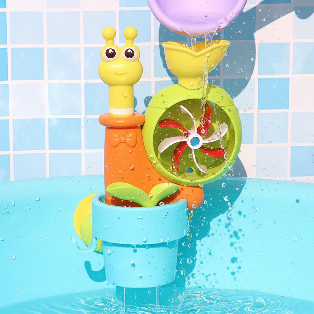 WaterWhirl – Farbenfroh & lehrreich – Wassersprinkler Schnecke | Pädagogisches Holzspielzeug WaterWhirl – Farbenfroh & lehrreich – Wassersprinkler Schnecke | Pädagogisches Holzspielzeug von Mein Kleines Baby