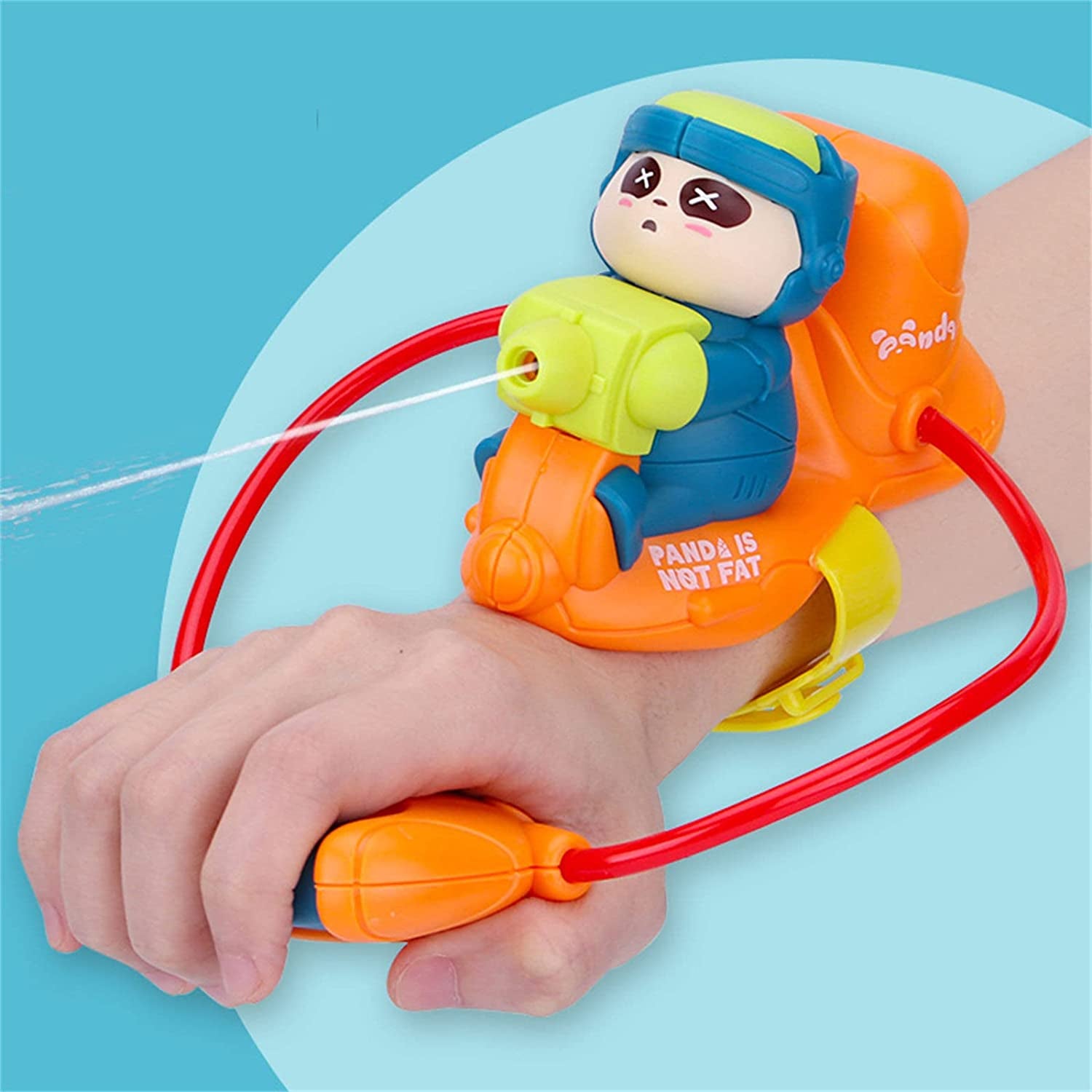 Watergun Bracelet™ - Tauchen Sie ein in den Sommerspaß - Wasserpistole Orange | Pädagogisches Holzspielzeug von Mein Kleines Baby