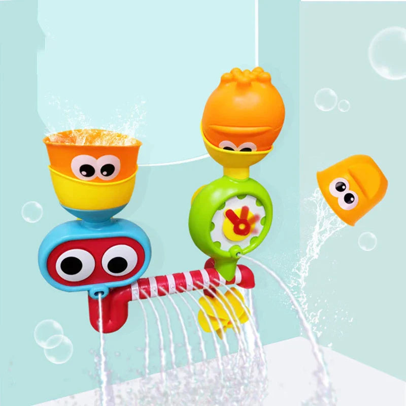 Waterwheel Fun™ – Drehen&Planschen Wasserspaß - Baby Badespielzeug | Pädagogisches Holzspielzeug von Mein Kleines Baby