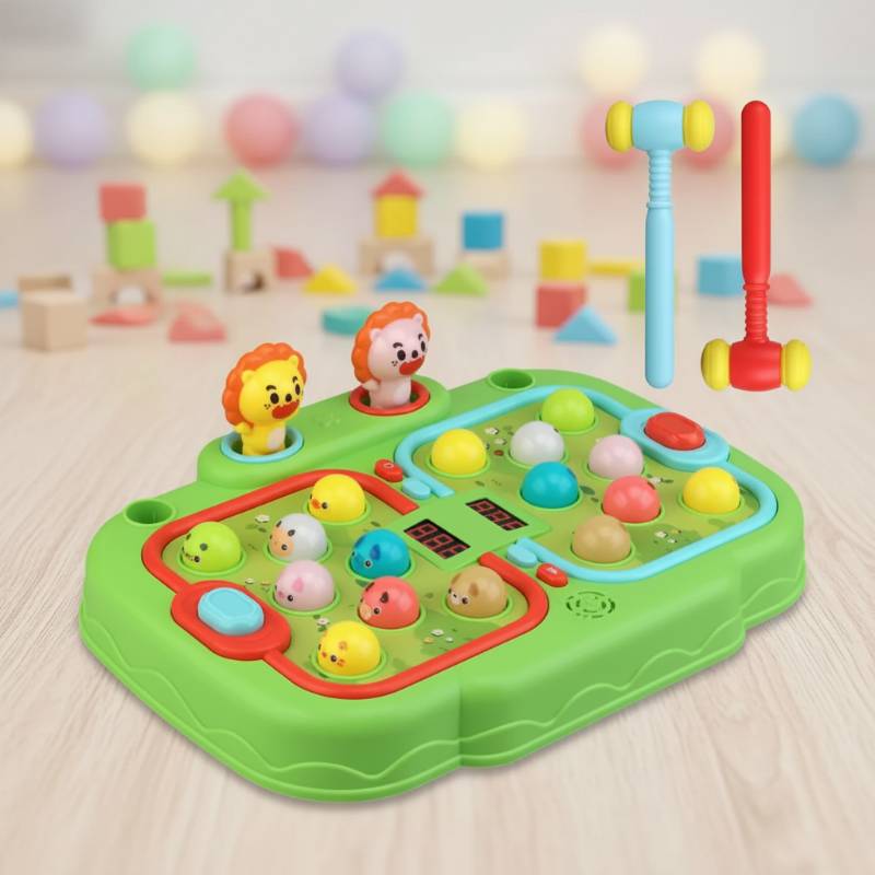 Whack a Pop – Interaktiv & lehrreich – Hammer- und Klopfspielzeug Grün | Pädagogisches Holzspielzeug Whack a Pop – Interaktiv & lehrreich – Hammer- und Klopfspielzeug Grün | Pädagogisches Holzspielzeug von Mein Kleines Baby
