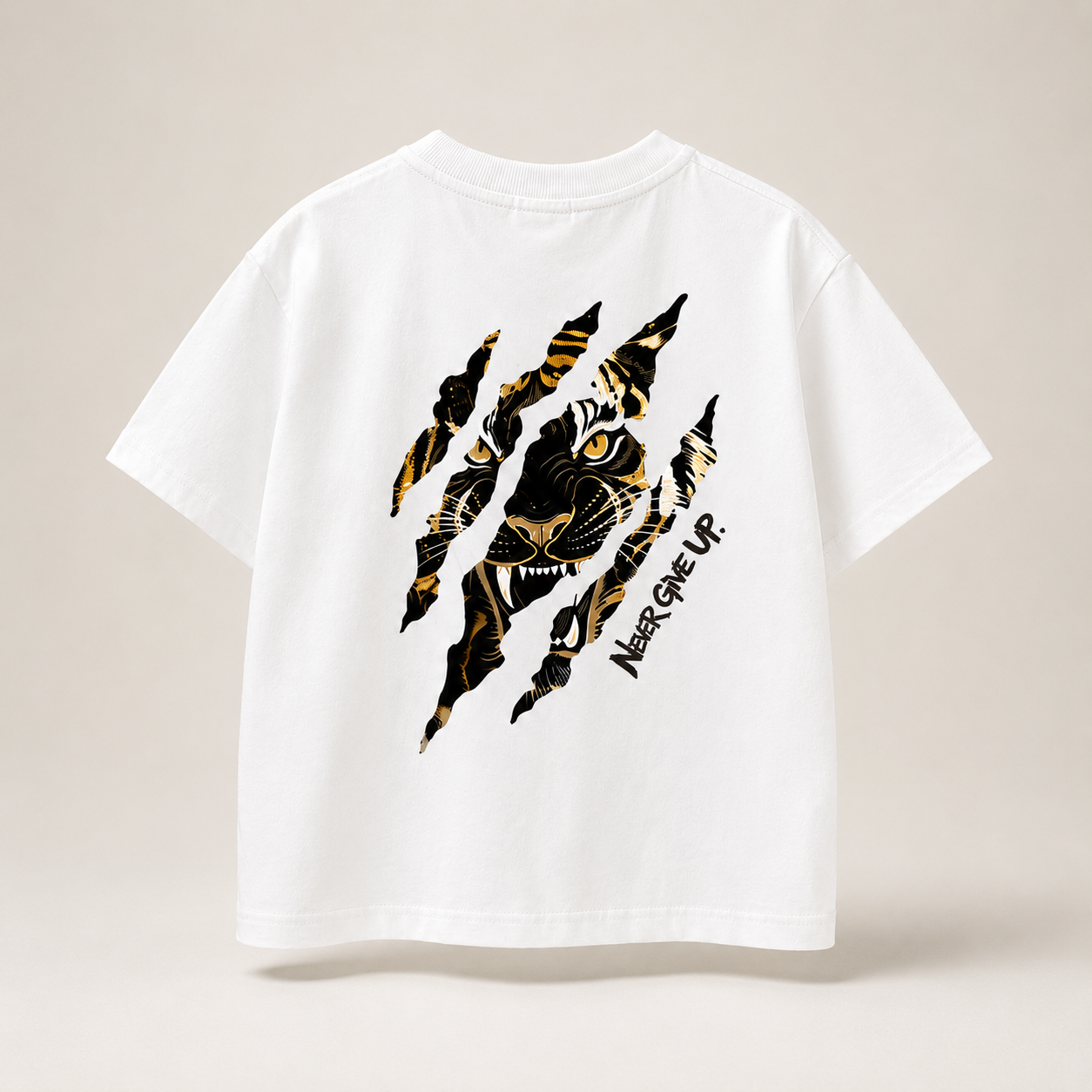 WildRoar – Spaß & Lässigkeit – Kinder-T-Shirt mit Tiger-Print Weiß / 160 (9–10 Jahre) | Pädagogisches Holzspielzeug von Mein Kleines Baby