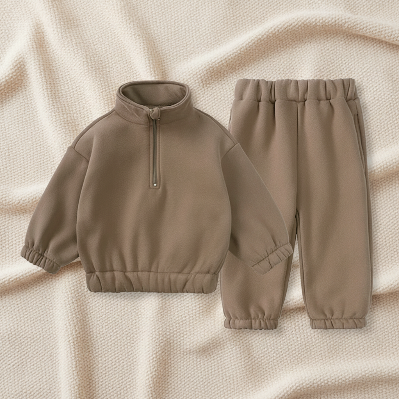 Winter Tracksuit – Warm & Comfort – Winter-Kinderanzug Kaki / 90 (12–24 Monate) | Pädagogisches Holzspielzeug von Mein Kleines Baby
