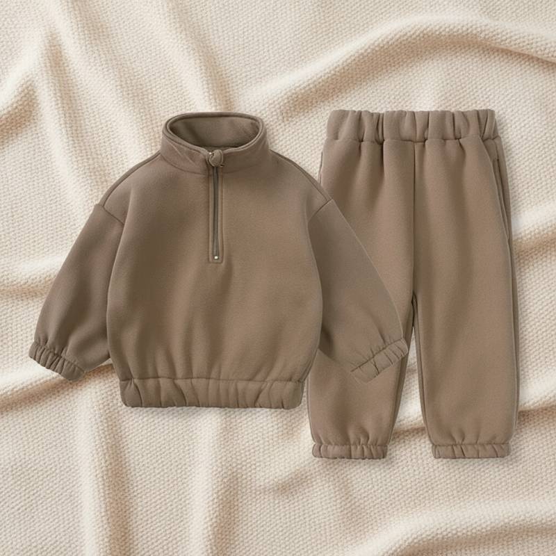 Winter Tracksuit – Warm & Comfort – Winter-Kinderanzug Kaki / 90 (12–24 Monate) | Pädagogisches Holzspielzeug von Mein Kleines Baby