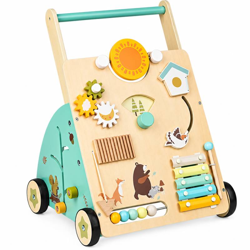 WoodenSteps – Natürlich & Lernfördernd – Baby-Lauflernwagen aus Holz mit Spieltafeln | Pädagogisches Holzspielzeug WoodenSteps – Natürlich & Lernfördernd – Baby-Lauflernwagen aus Holz mit Spieltafeln | Pädagogisches Holzspielzeug von Mein Kleines Baby