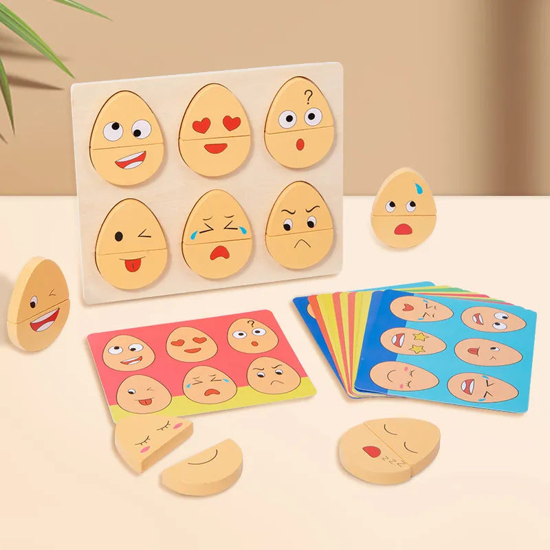 Woods™ - Expression Eggs - Das interaktive Lernspiel | Pädagogisches Holzspielzeug von Mein Kleines Baby